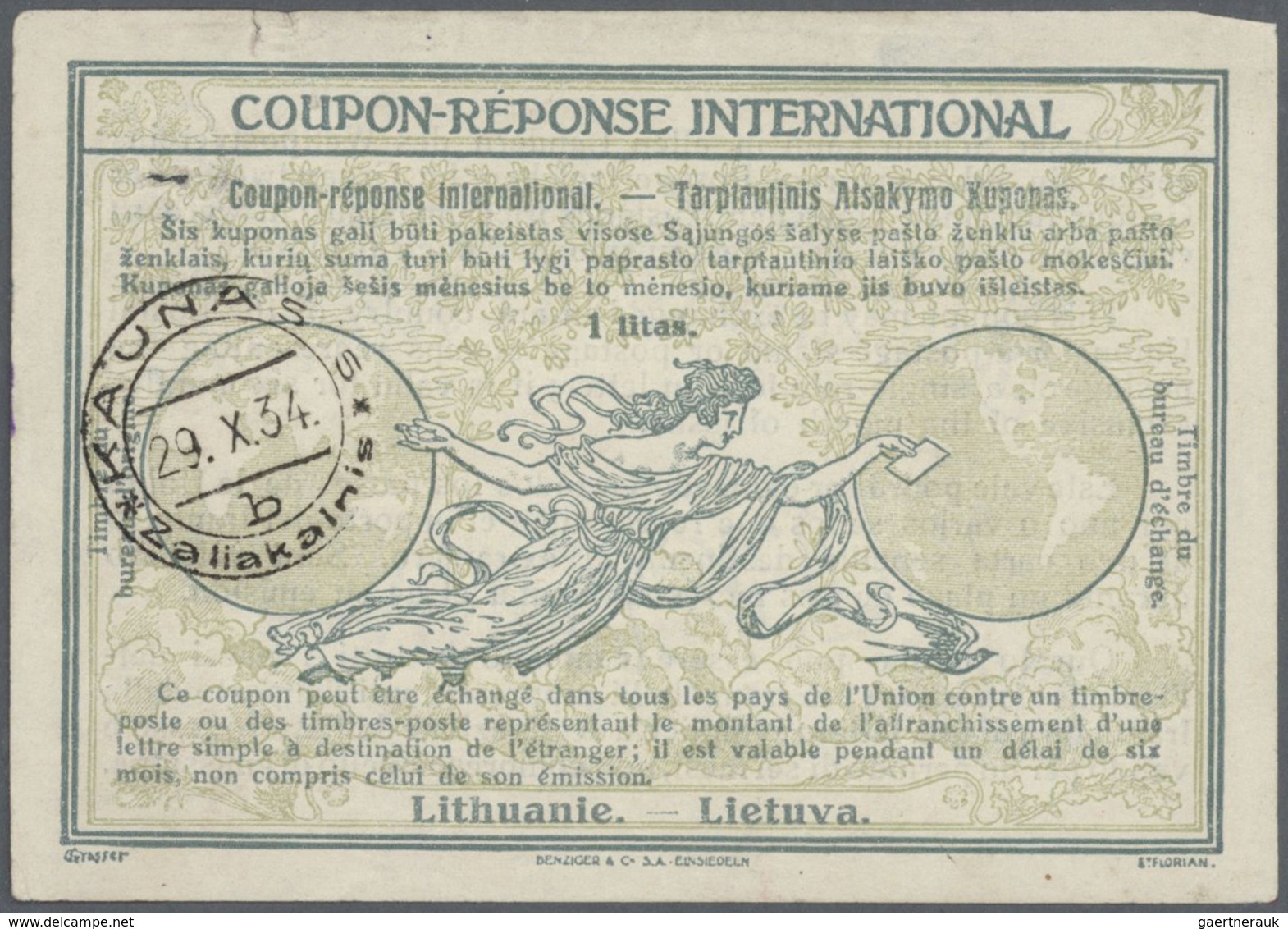 24538 Alle Welt: 1907 onwards - INTERNATIONAL REPLY COUPONS (Internationale Antwortscheine): Specialized a