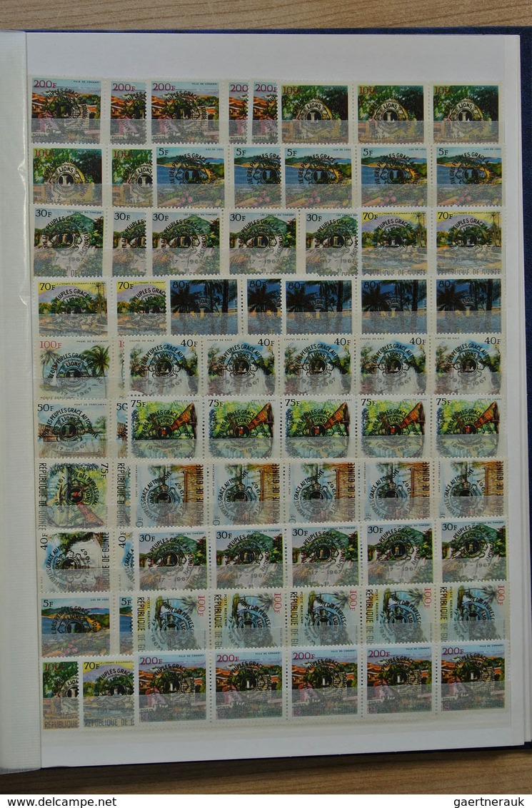 24568 Alle Welt: Stockbook with MNH material of various countries, many in sheets or sheetparts, including