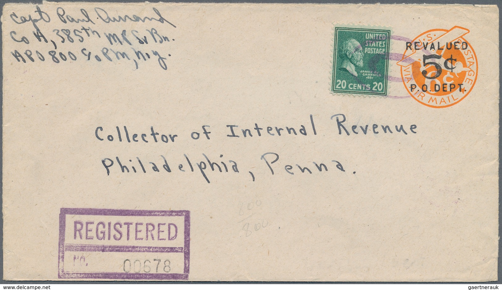 24617 Amerika: 1900/1960 (ca): 130 Covers And Postal Stationary USA And Canada, Including Early Airmail, C - Autres - Amérique