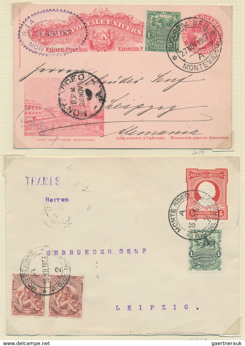 24620 Mittel- Und Südamerika: 1870/1970 (ca.), Used And Mint Collection Of Canal Zone, Paraguay, Peru, Uru - Autres - Amérique