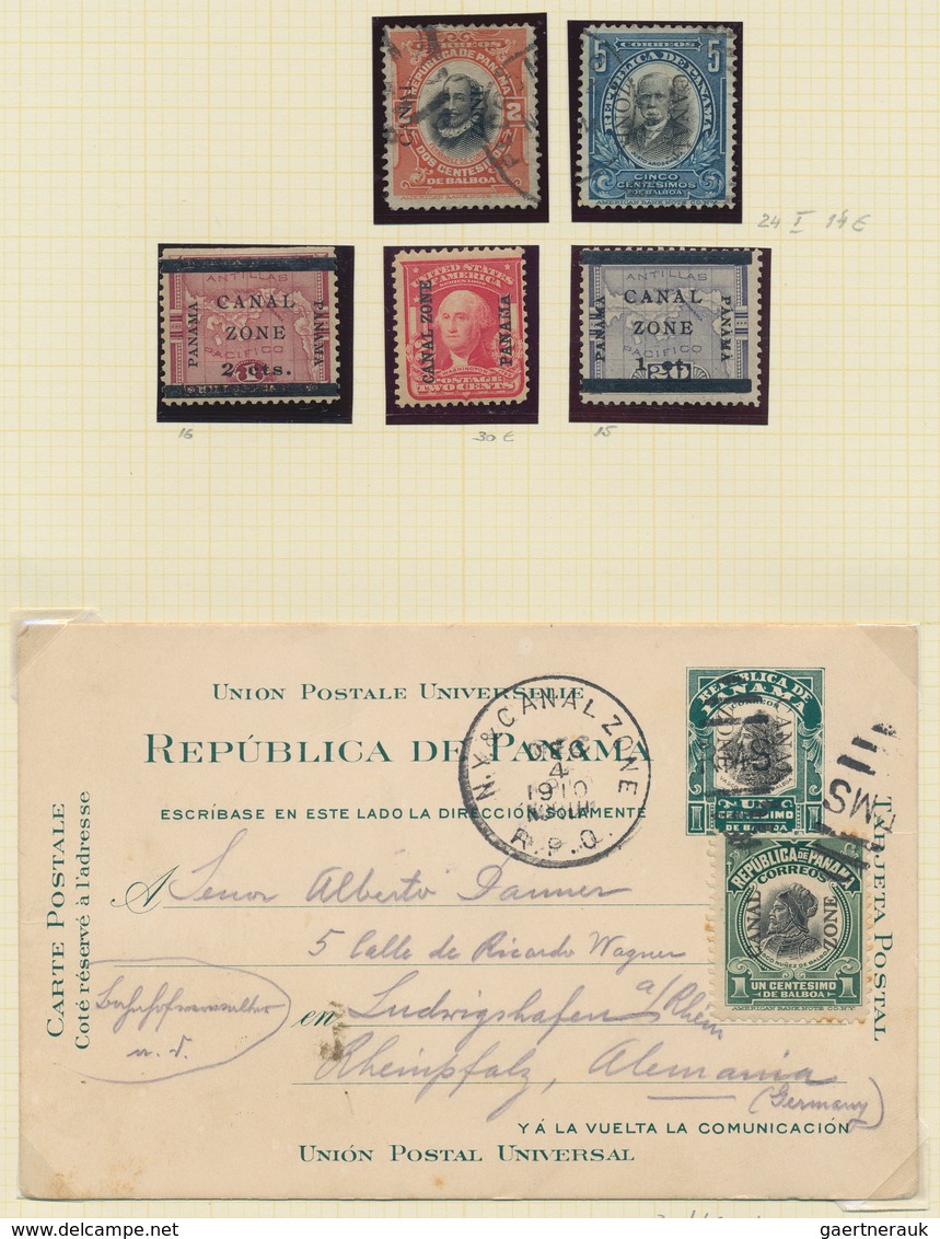 24620 Mittel- und Südamerika: 1870/1970 (ca.), used and mint collection of Canal Zone, Paraguay, Peru, Uru