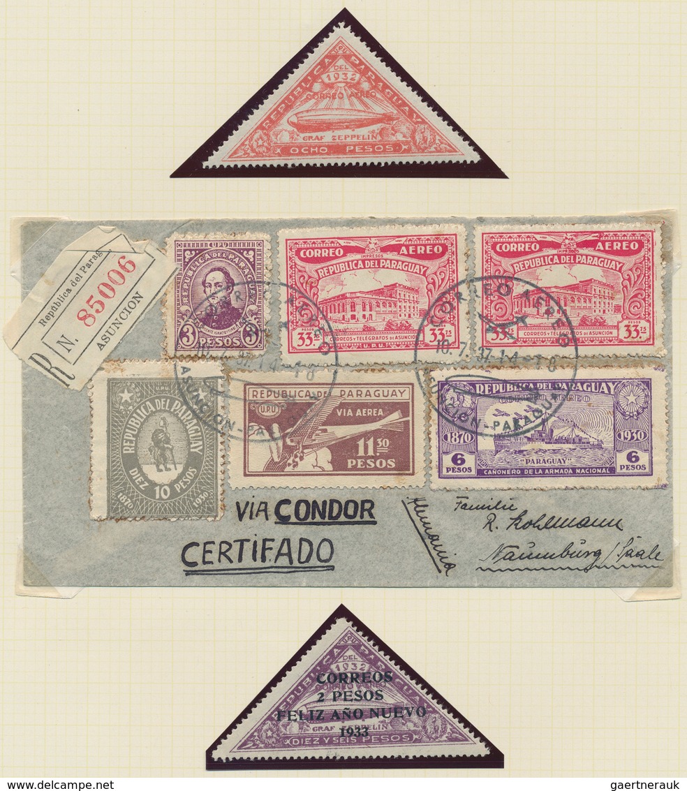 24620 Mittel- und Südamerika: 1870/1970 (ca.), used and mint collection of Canal Zone, Paraguay, Peru, Uru