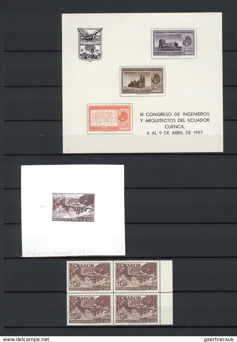 24625 Mittel- Und Südamerika: 1950s/1960s. Interesting Lot With Stamps Often In Units And Several PROOFS F - Autres - Amérique