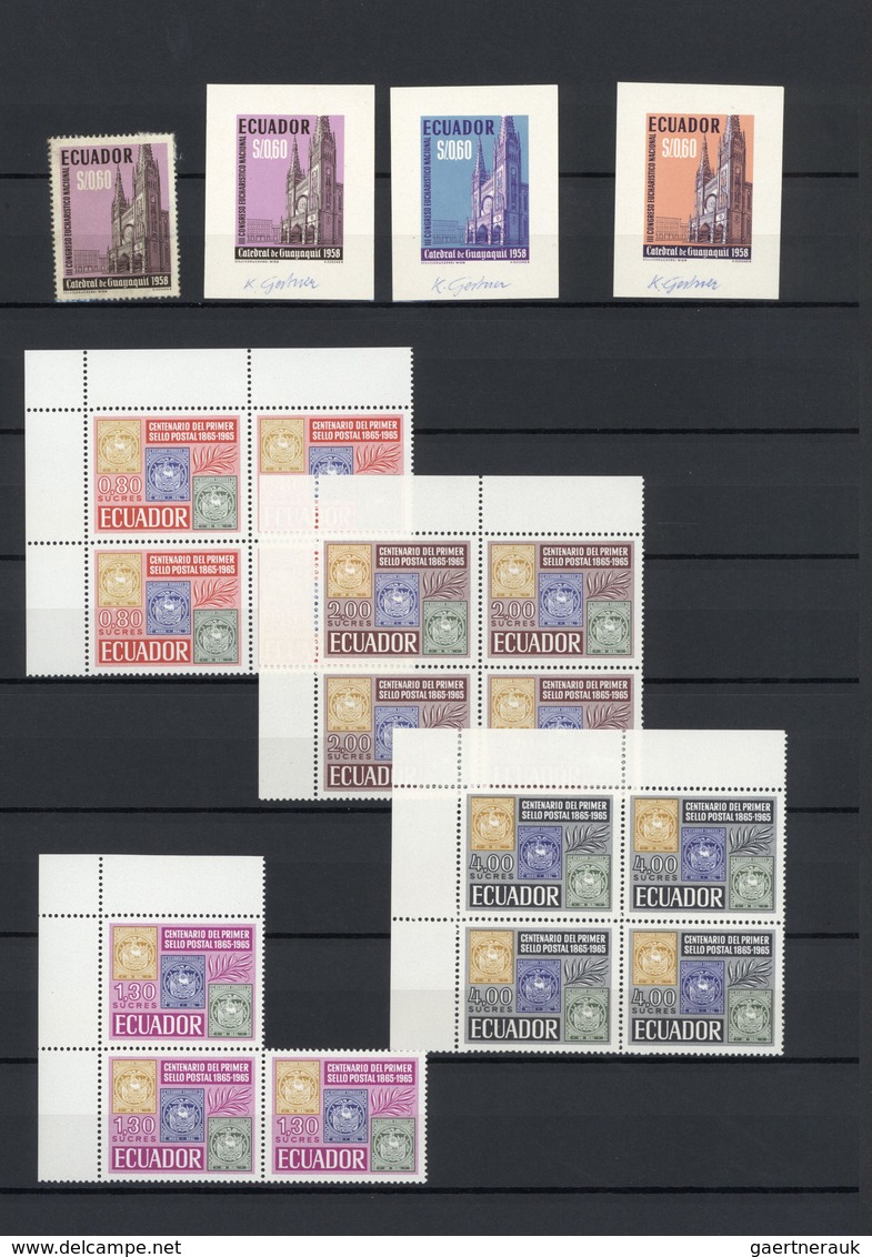 24625 Mittel- Und Südamerika: 1950s/1960s. Interesting Lot With Stamps Often In Units And Several PROOFS F - Autres - Amérique