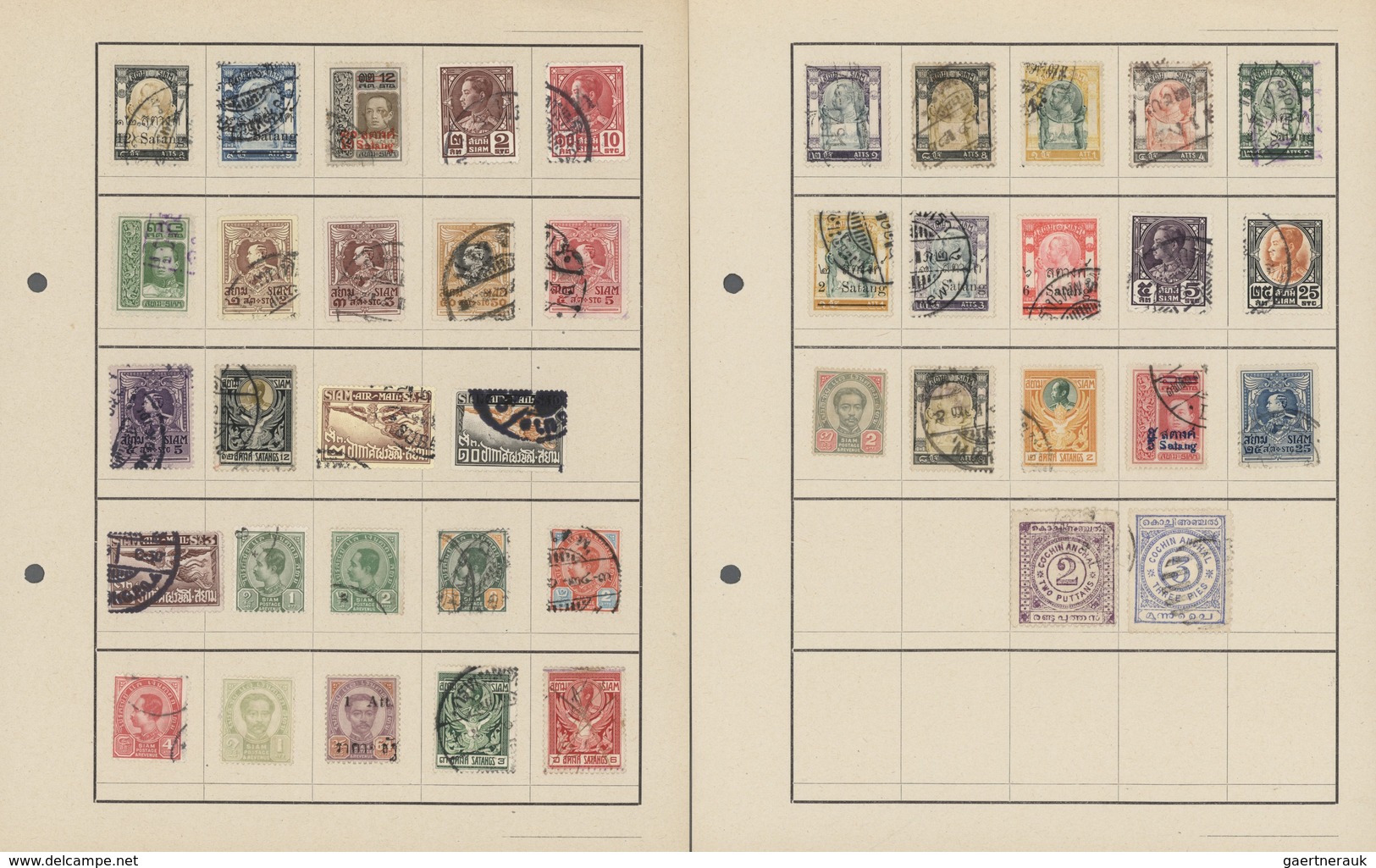 24637 Asien: 1875/1930 (ca.), Mint And Used On Old Approval Pages And In Three Envelopes, Mainly Persia, I - Autres - Asie