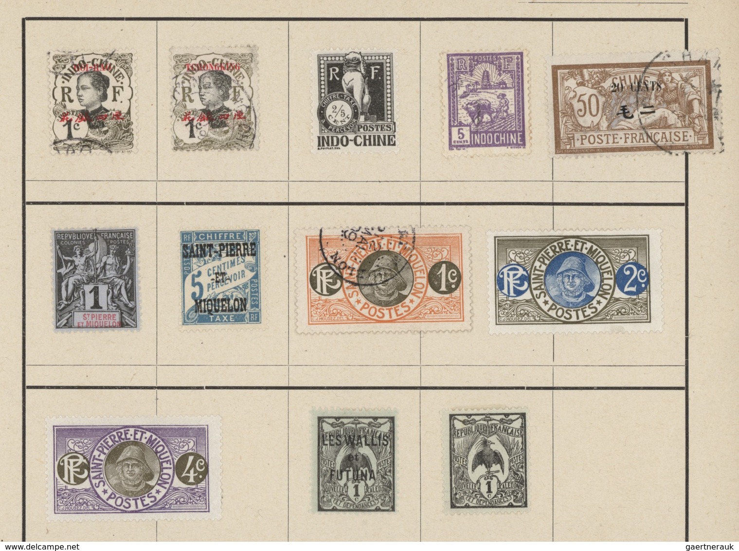 24637 Asien: 1875/1930 (ca.), mint and used on old approval pages and in three envelopes, mainly Persia, I