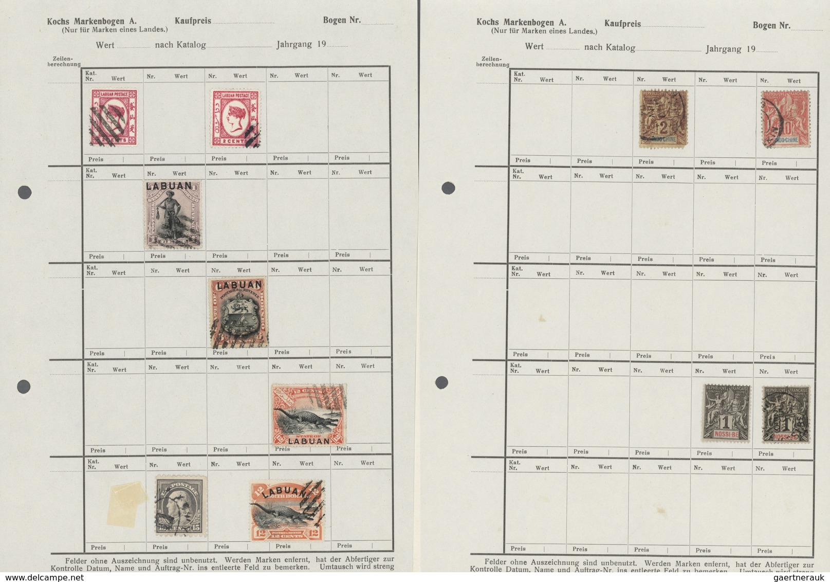 24637 Asien: 1875/1930 (ca.), mint and used on old approval pages and in three envelopes, mainly Persia, I