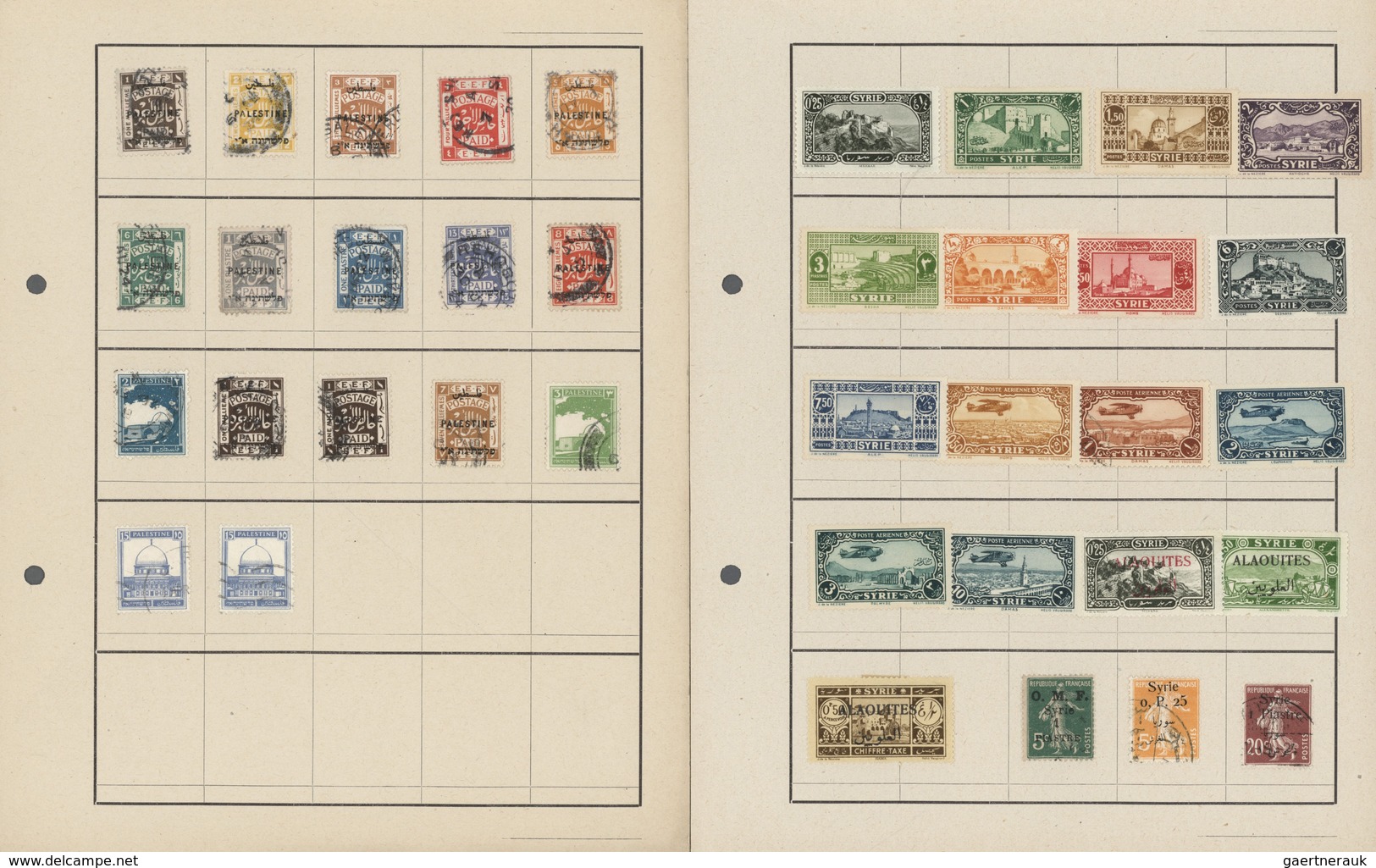 24637 Asien: 1875/1930 (ca.), mint and used on old approval pages and in three envelopes, mainly Persia, I