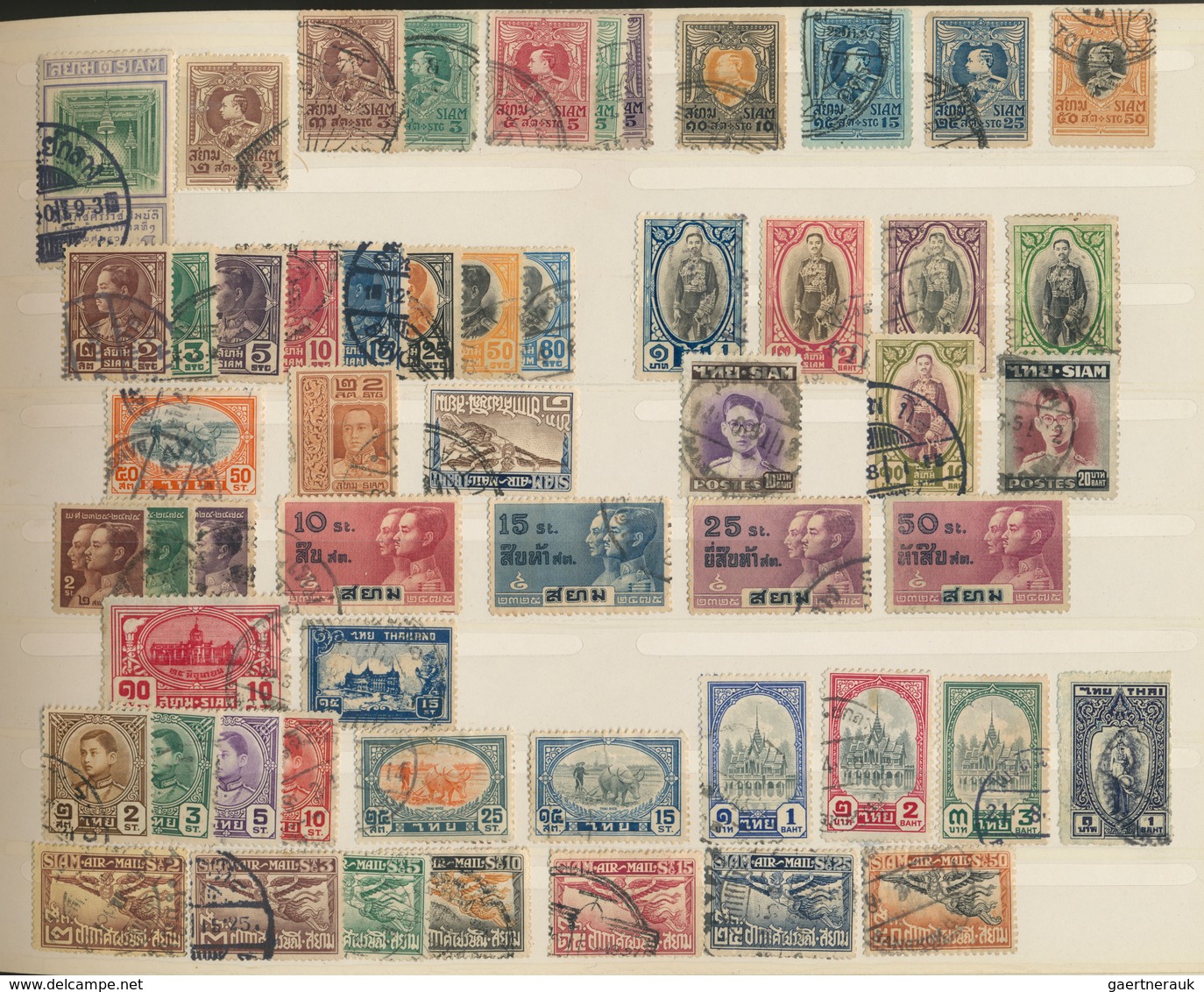 24638 Asien: 1876/1952 (ca.), Mint And Mostly Used China, Siam, Japan, Malaya, Straits, Burma, India Etc. - Autres - Asie