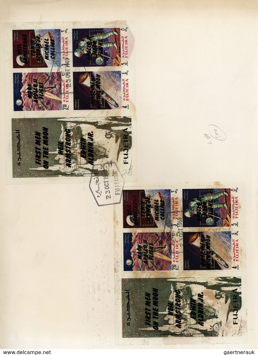 24676 Asien: 1966/1980, Group Of 19 Covers/f.d.c., Comprising Ras Al Khaima, Fujeira, Sharjah, Yemen, Oman - Autres - Asie