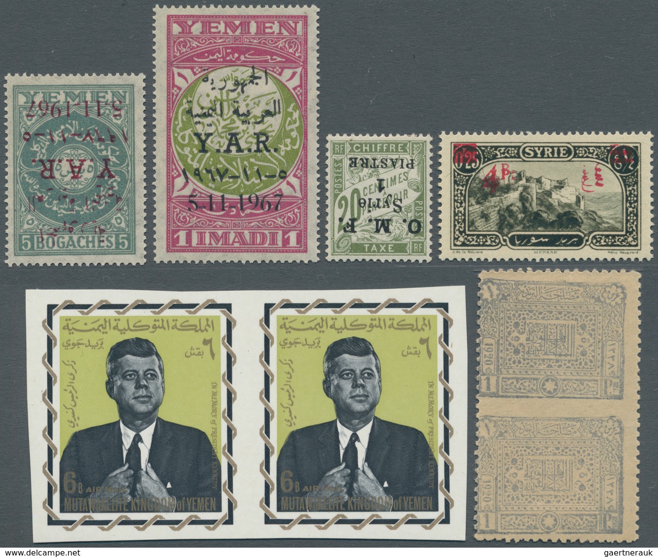 24695 Naher Osten: 1900/1970 (ca.), Accumulation In Large Box With A Large Part Of YEMEN Incl. Perf. And I - Autres & Non Classés