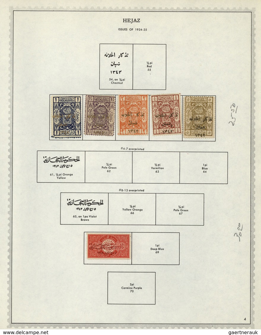 24696 Naher Osten: 1918/1968, Near/Middle East, used and mint collection of Iraq, Jodan, Lebanon, Hejaz/Sa