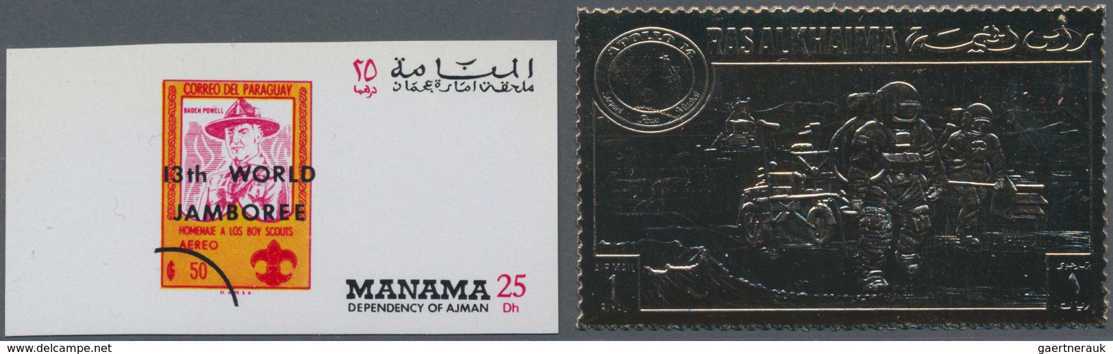 24704 Naher Osten: 1964/1972 (ca.), Duplicates In Seven Albums With Aden-Seyun, Ajman, Manama, State Of Om - Altri & Non Classificati