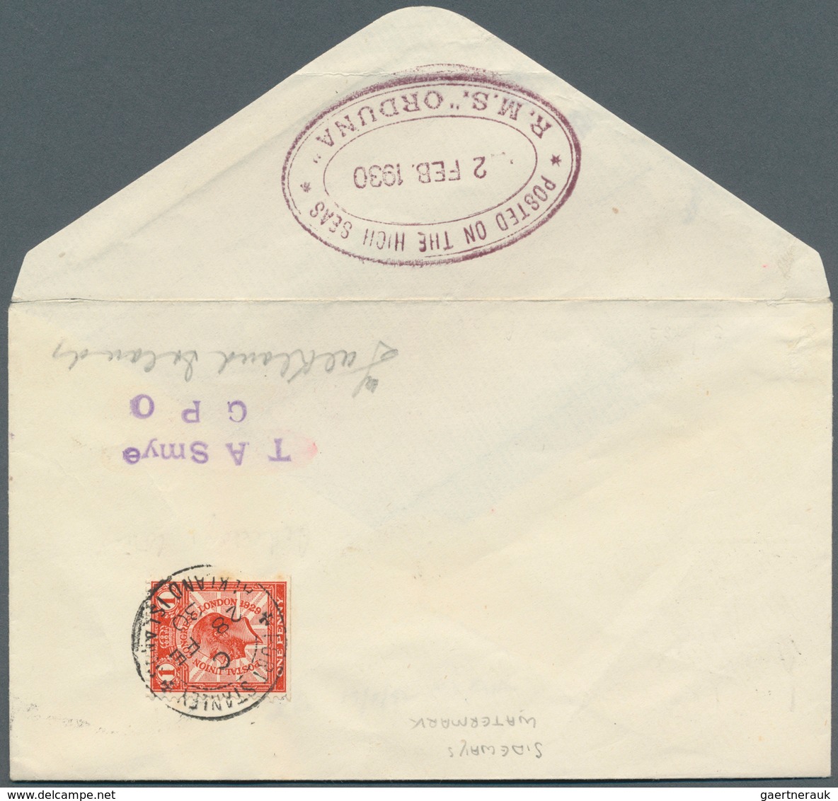 24724 Britische Kolonien: 1885/1947, group of ten better entires, e.g. four covers Aden correspondence, Bi