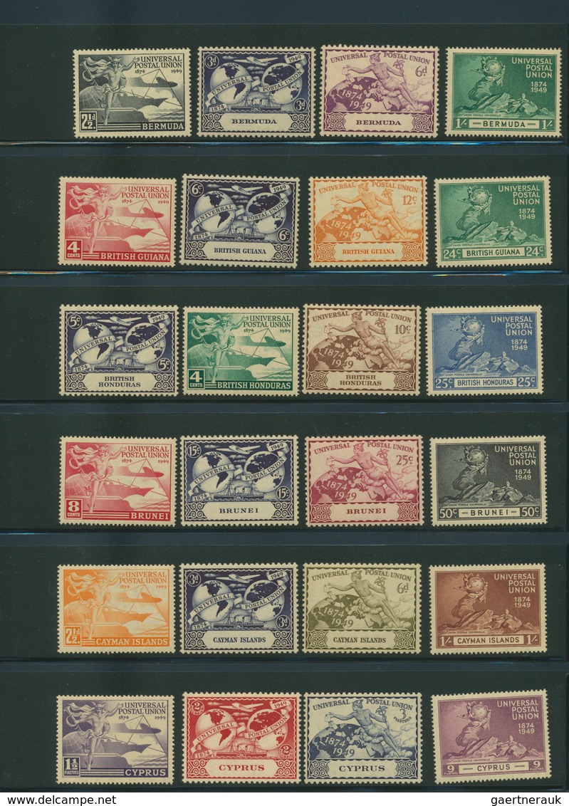 24730 Britische Kolonien: 1949, 75th Anniversary Of UPU, U/m Collection Of 282 Stamps (see Photo) - Autres & Non Classés