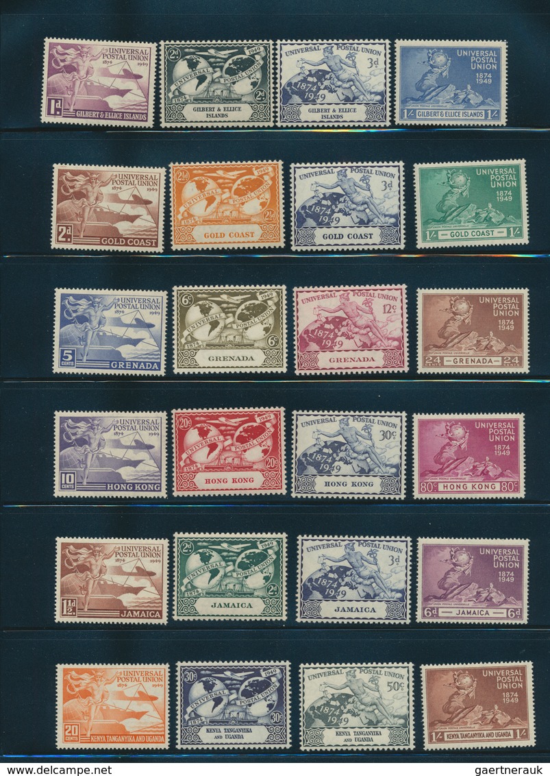 24730 Britische Kolonien: 1949, 75th Anniversary of UPU, u/m collection of 282 stamps (see photo)