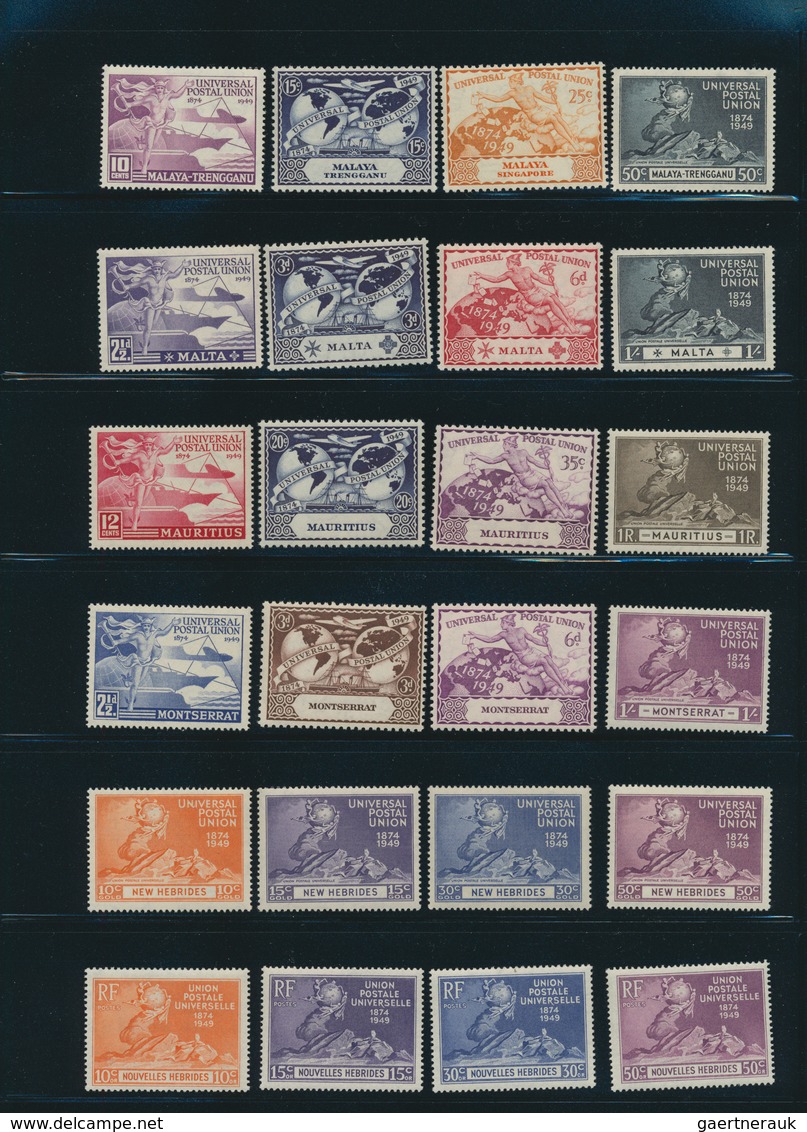 24730 Britische Kolonien: 1949, 75th Anniversary of UPU, u/m collection of 282 stamps (see photo)