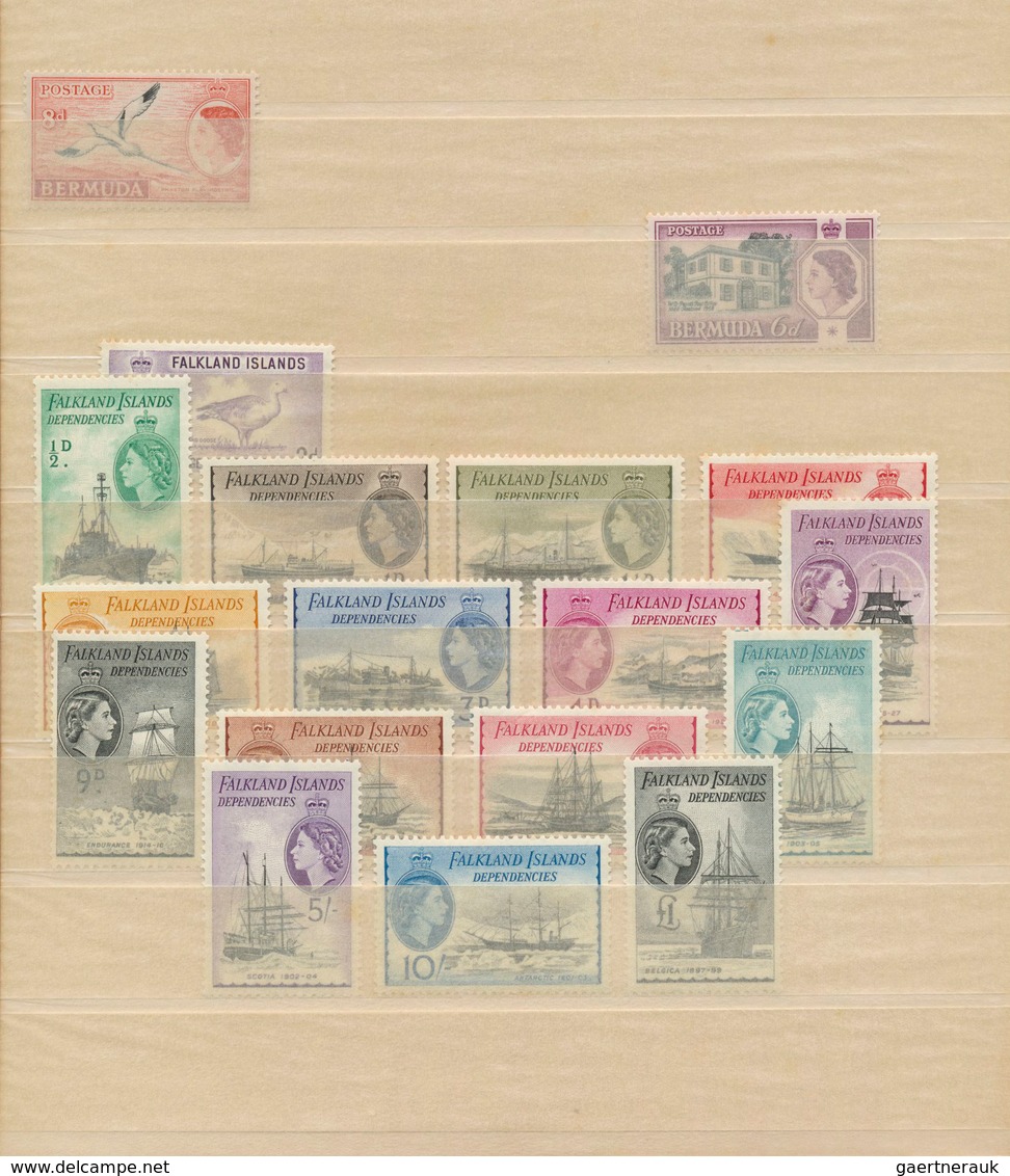 24731 Britische Kolonien: 1953/1965 (ca.), GB/colonies, QEII balance on album pages comprising many differ