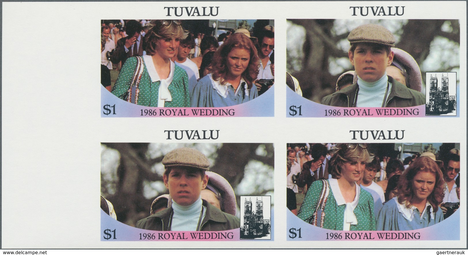 24732 Britische Kolonien: 1981/1986, Accumulation Of The 1981 ROYAL WEDDING (Diana And Charles) Sheetlets - Autres & Non Classés