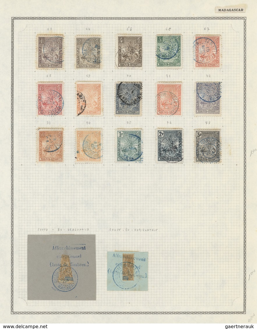 24746 Französische Kolonien: 1860/1940 (ca.), Sammlung in einem Album mit Marken aus allen Kolonien Frankr