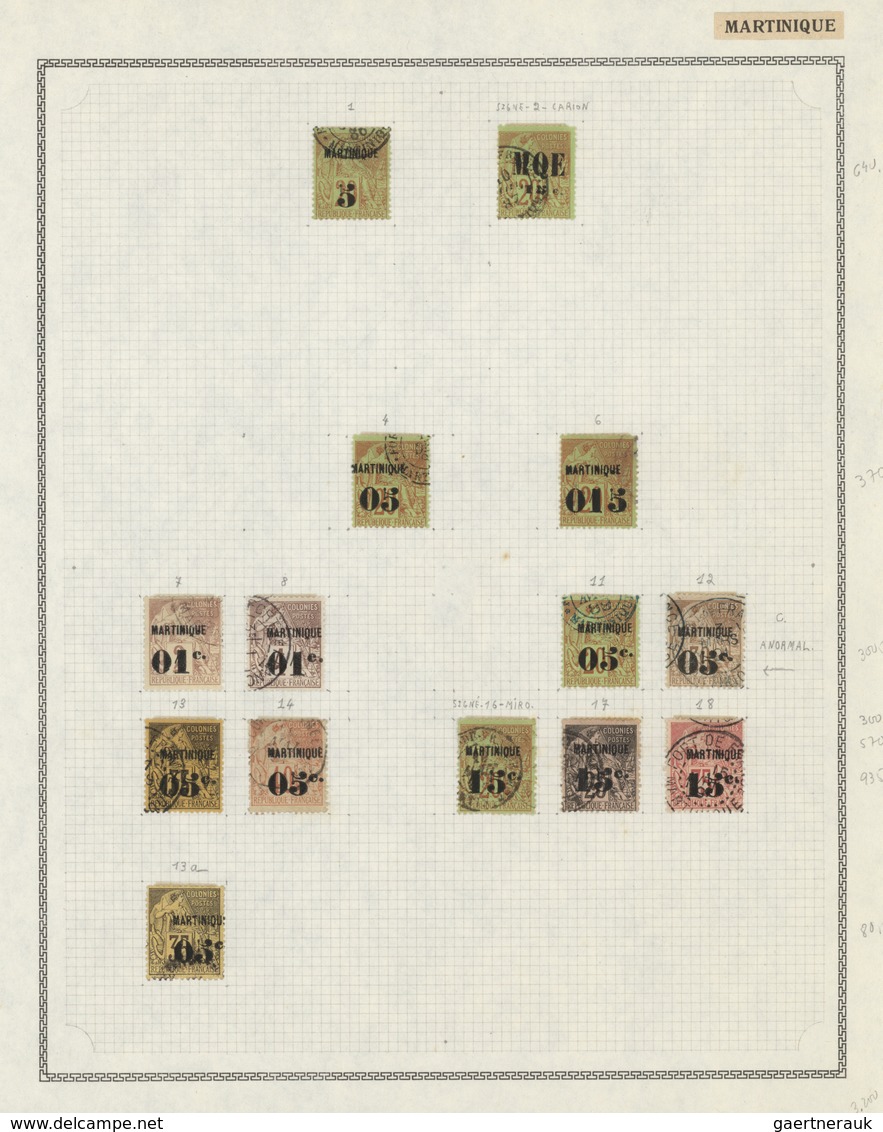 24746 Französische Kolonien: 1860/1940 (ca.), Sammlung in einem Album mit Marken aus allen Kolonien Frankr