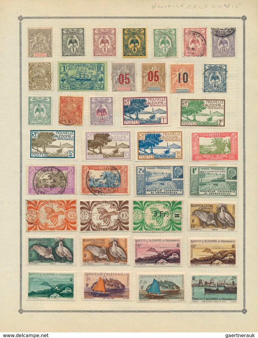 24752 Französische Kolonien: 1890/1960 (ca.), Used And Mint Collection Of Aprx. 40 Different Countries In - Autres & Non Classés