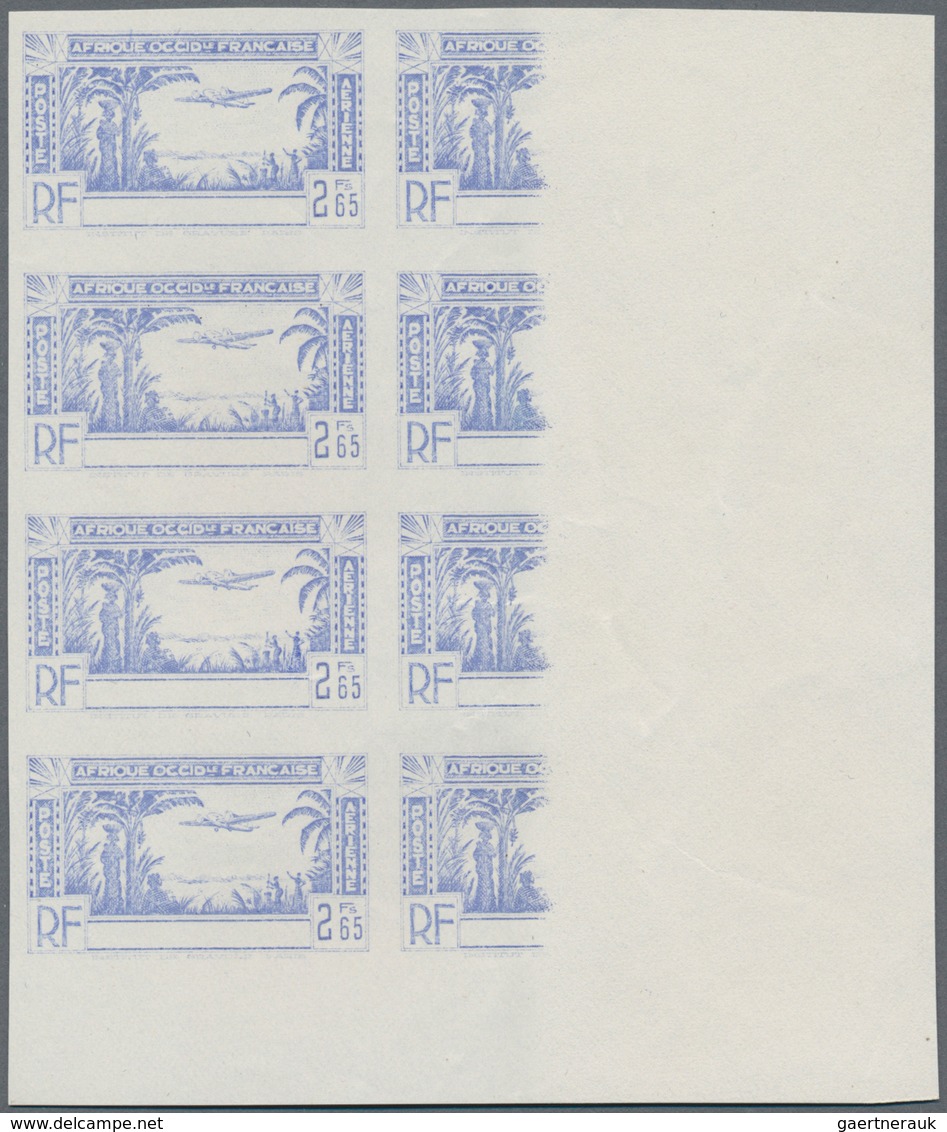 24757 Französische Kolonien: 1938/1940 (ca.), Accumulation On Stocksheets With About 100 PROOFS (complete - Autres & Non Classés