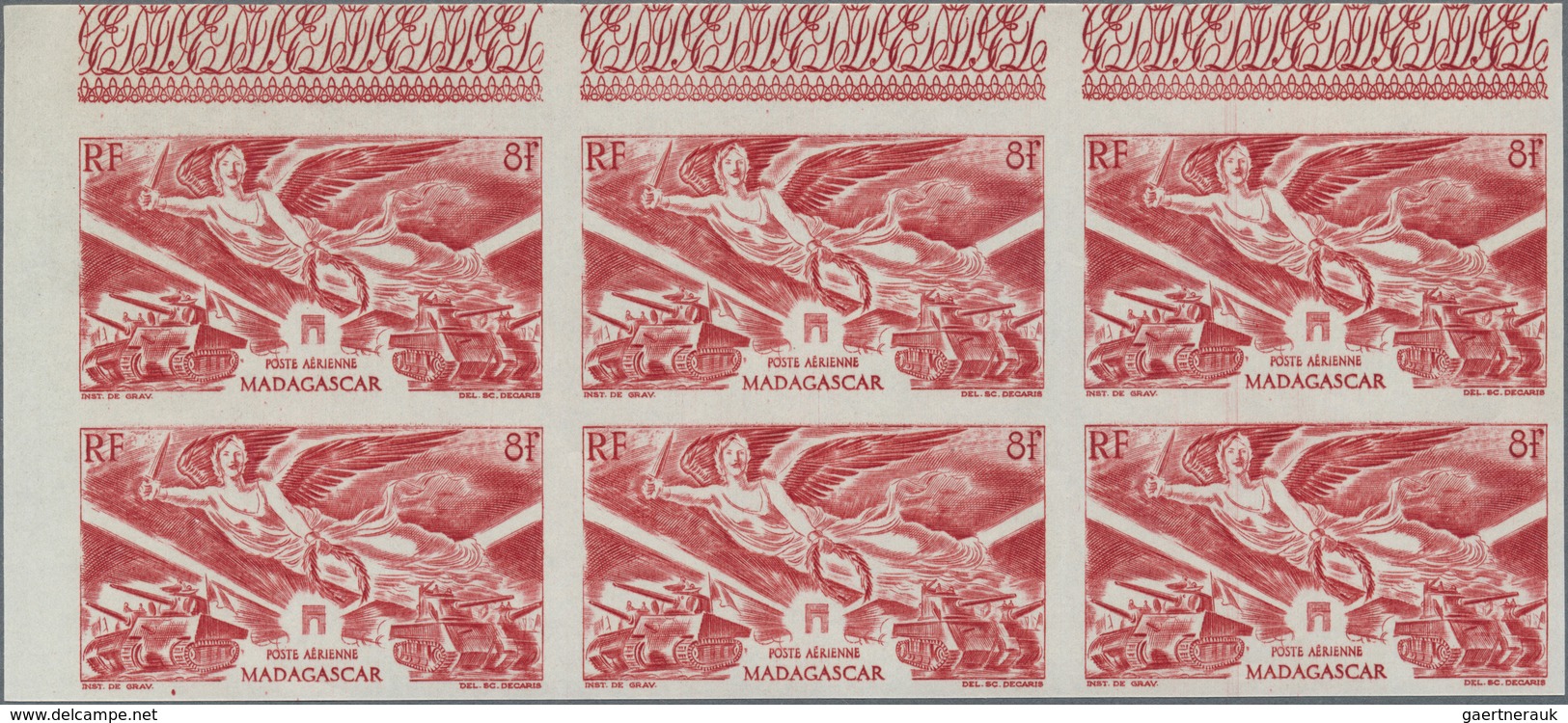 24759 Französische Kolonien: 1946/1976 (ca.), Accumulation With About 200 IMPERFORATE Stamps Mostly In Blo - Autres & Non Classés