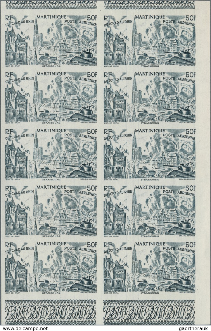 24759 Französische Kolonien: 1946/1976 (ca.), Accumulation With About 200 IMPERFORATE Stamps Mostly In Blo - Autres & Non Classés