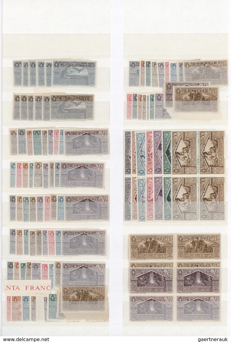 24765 Italienische Kolonien: 1893/1935, tremendous stock in a thick album with plenty of material, ALMOST