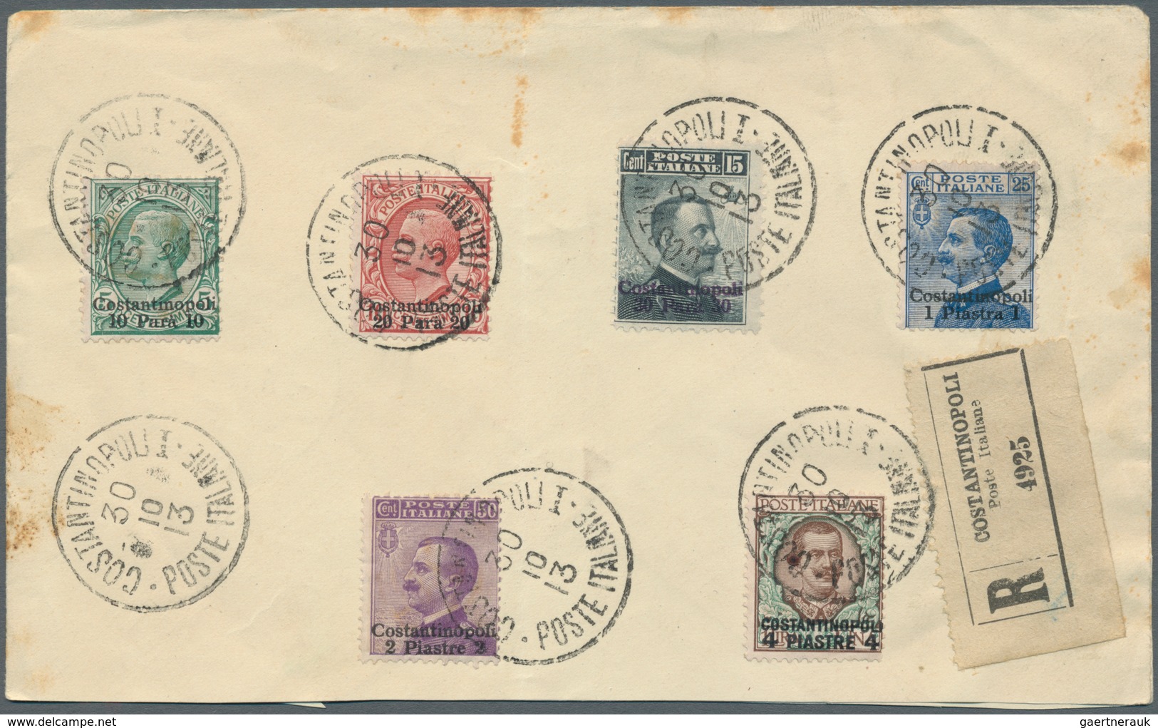 24768 Italienische Kolonien: 1912/1913, Aegean Islands/Levant/Libya, Lot Of 14 Envelopes (partly Shortened - Emissions Générales