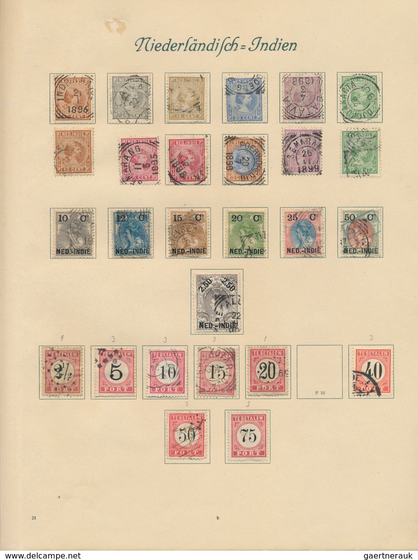 24769 Niederländische Kolonien: 1864/1934, Mint And Used Collection On Album Pages, Main Value Dutch Indie - Indes Néerlandaises