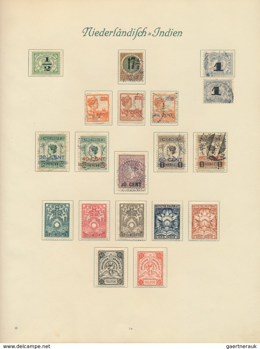 24769 Niederländische Kolonien: 1864/1934, Mint And Used Collection On Album Pages, Main Value Dutch Indie - Indes Néerlandaises