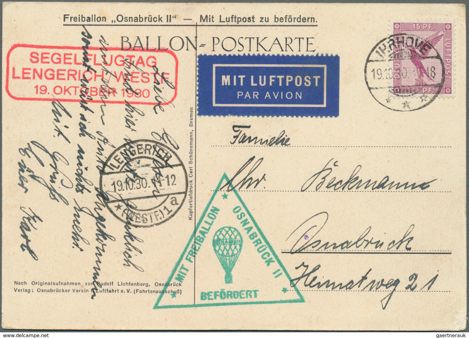 24800 Ballonpost: 1927/1955, lot of 26 balloon mail covers/cards, mainly Europe incl. Germany, e.g. 1927 S