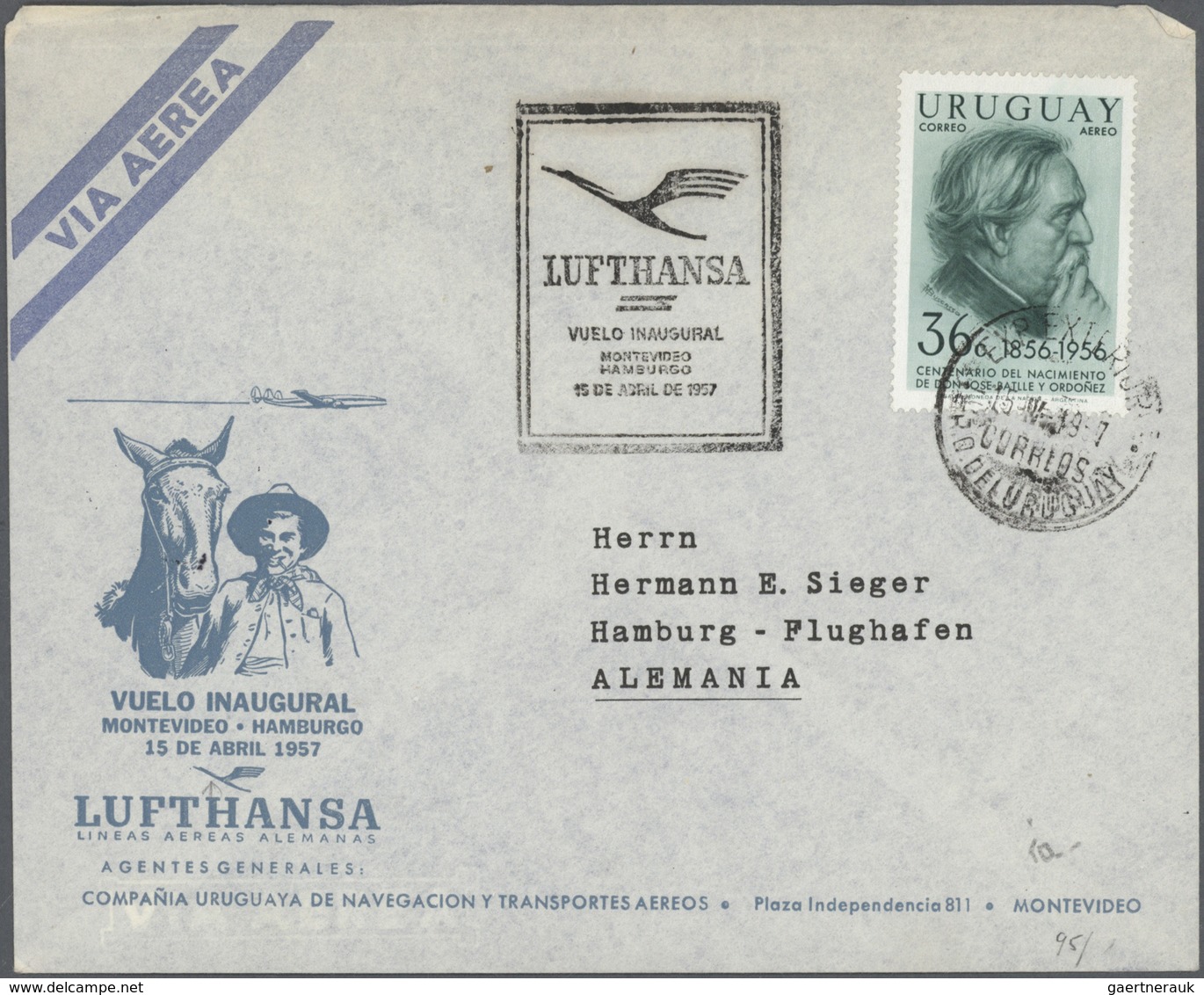 24809 Flugpost Deutschland: 1.4.55-1995, Flugpost "LH-LUFTHANSA", Erst-, Hin-und Rückflüge, Fast Alles Ver - Poste Aérienne & Zeppelin