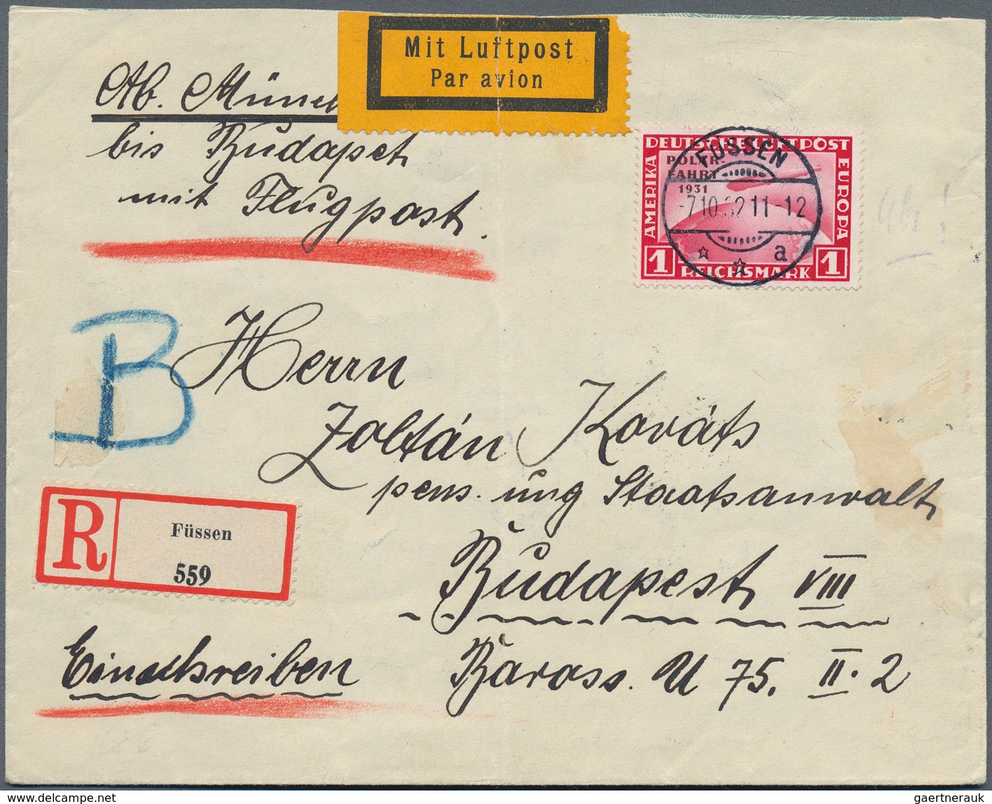 24813 Flugpost Europa: 1909/1940 (ca.), accumulation in two albums with about 220 mostly airmail covers wi