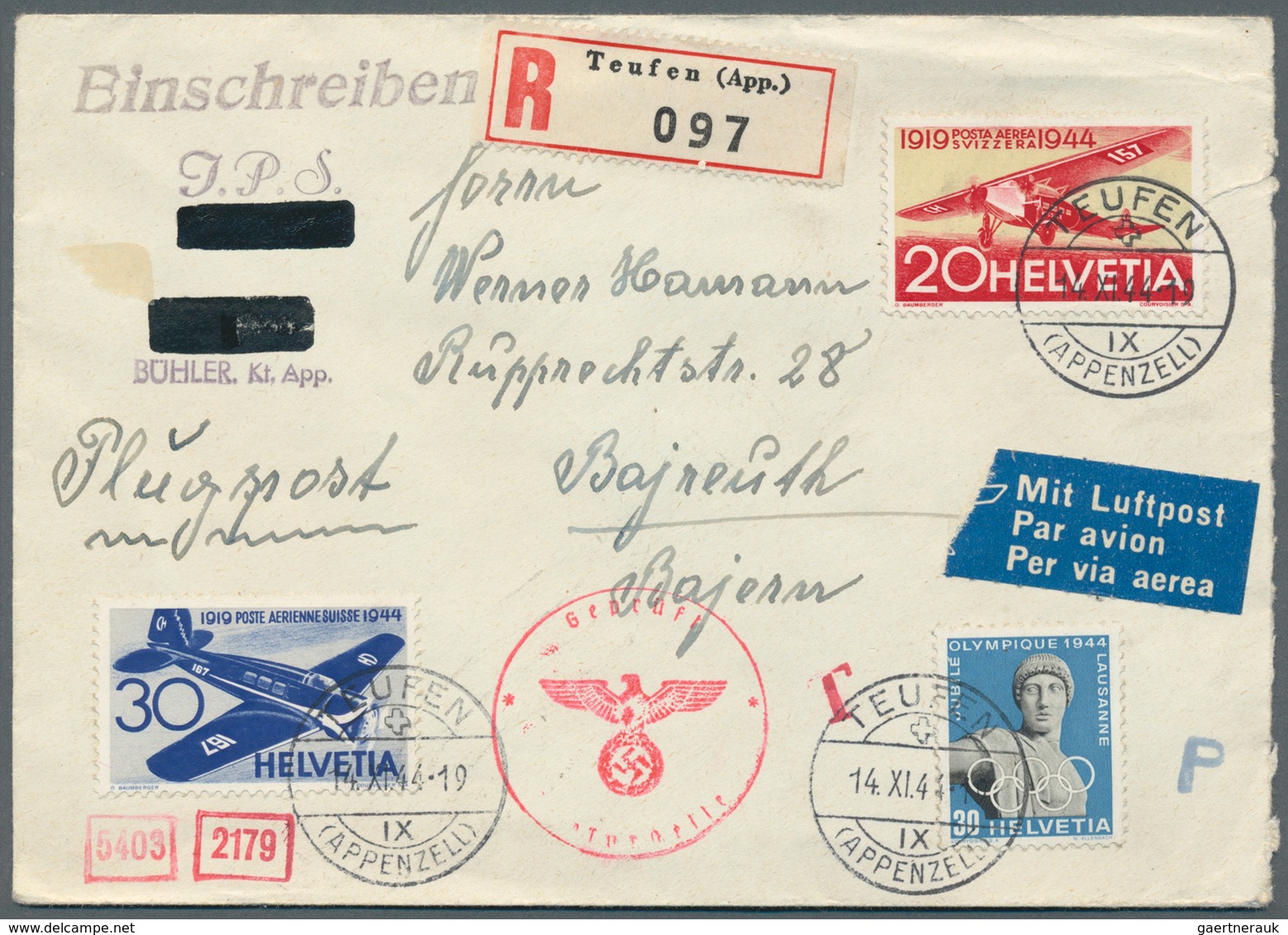 24818 Flugpost Europa: 1939/1964, Lot Of 42 Airmail Covers/cards, Mainly First Flights Lufthansa (West/Eas - Autres - Europe