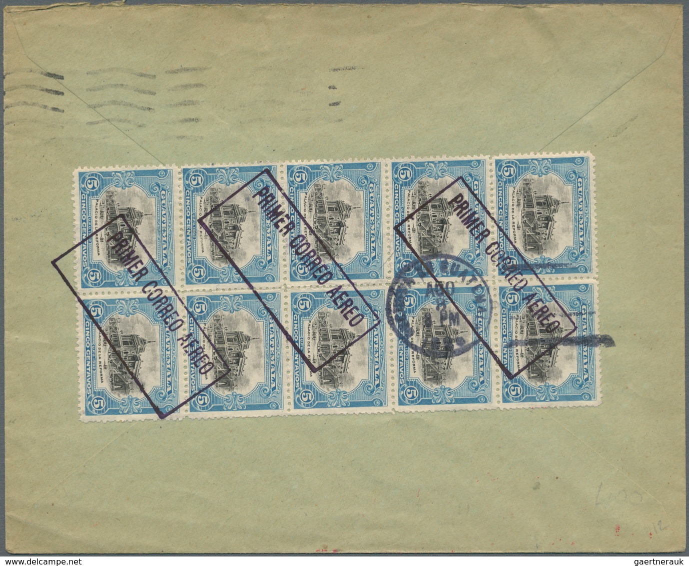 24823 Flugpost Übersee: 1924/1946, Central America, Group Of Ten Airmail Covers Comprising Guatemala, Hond - Autres & Non Classés