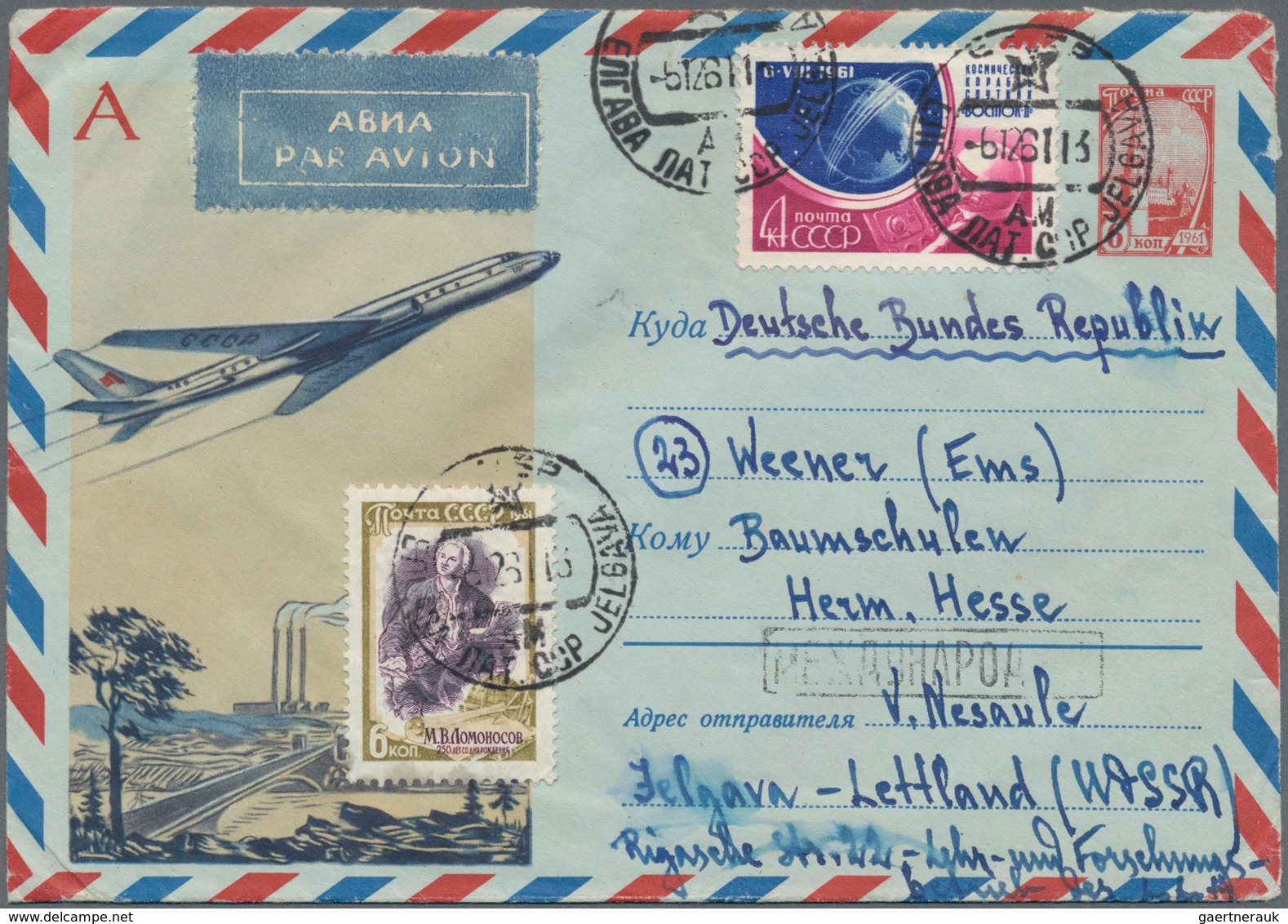 24831 Flugpost Alle Welt: 1900/2000, huge collection of international airmail covers in over 100 albums, i