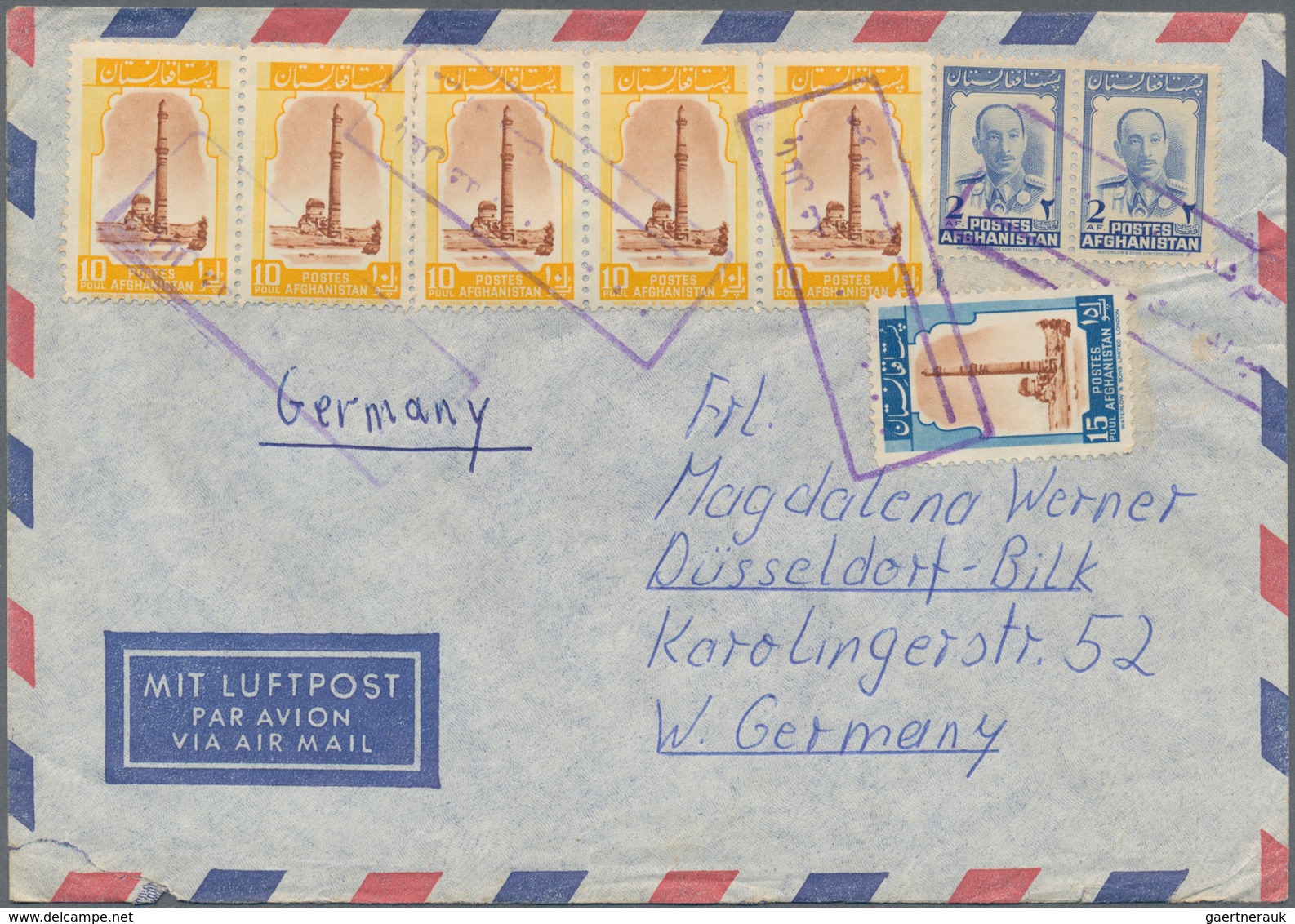 24831 Flugpost Alle Welt: 1900/2000, huge collection of international airmail covers in over 100 albums, i