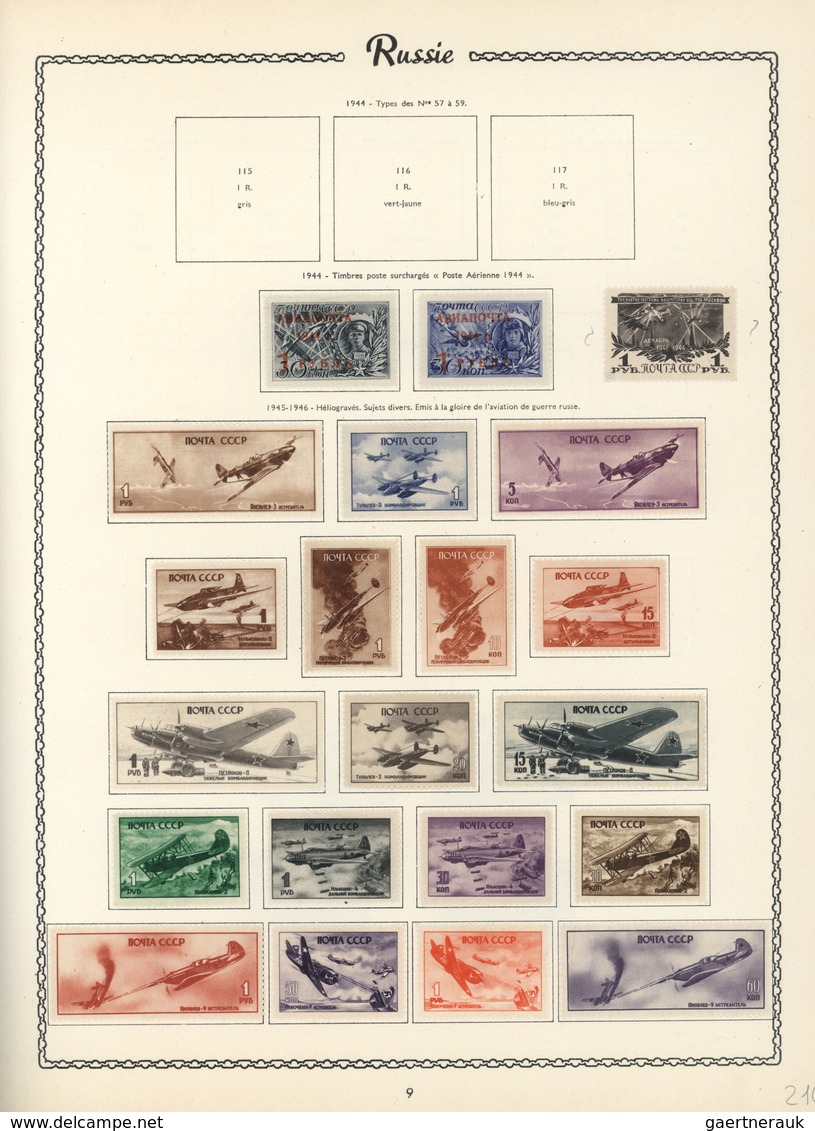 24832 Flugpost Alle Welt: 1912/1945, extensive collection of mint airmail stamps worldwide housed in two J