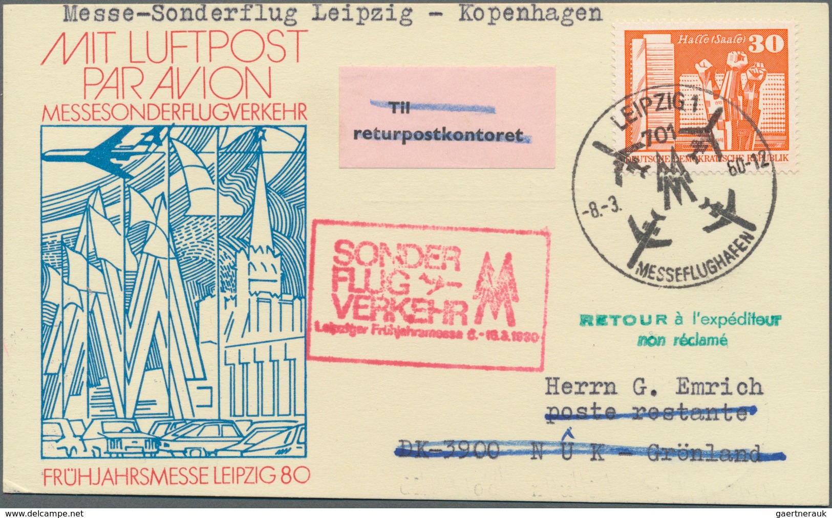 24833 Flugpost Alle Welt: 1929/1970 (ca.), Assortment Of 200 Flight Covers/cards From Two Zeppelin Covers, - Autres & Non Classés