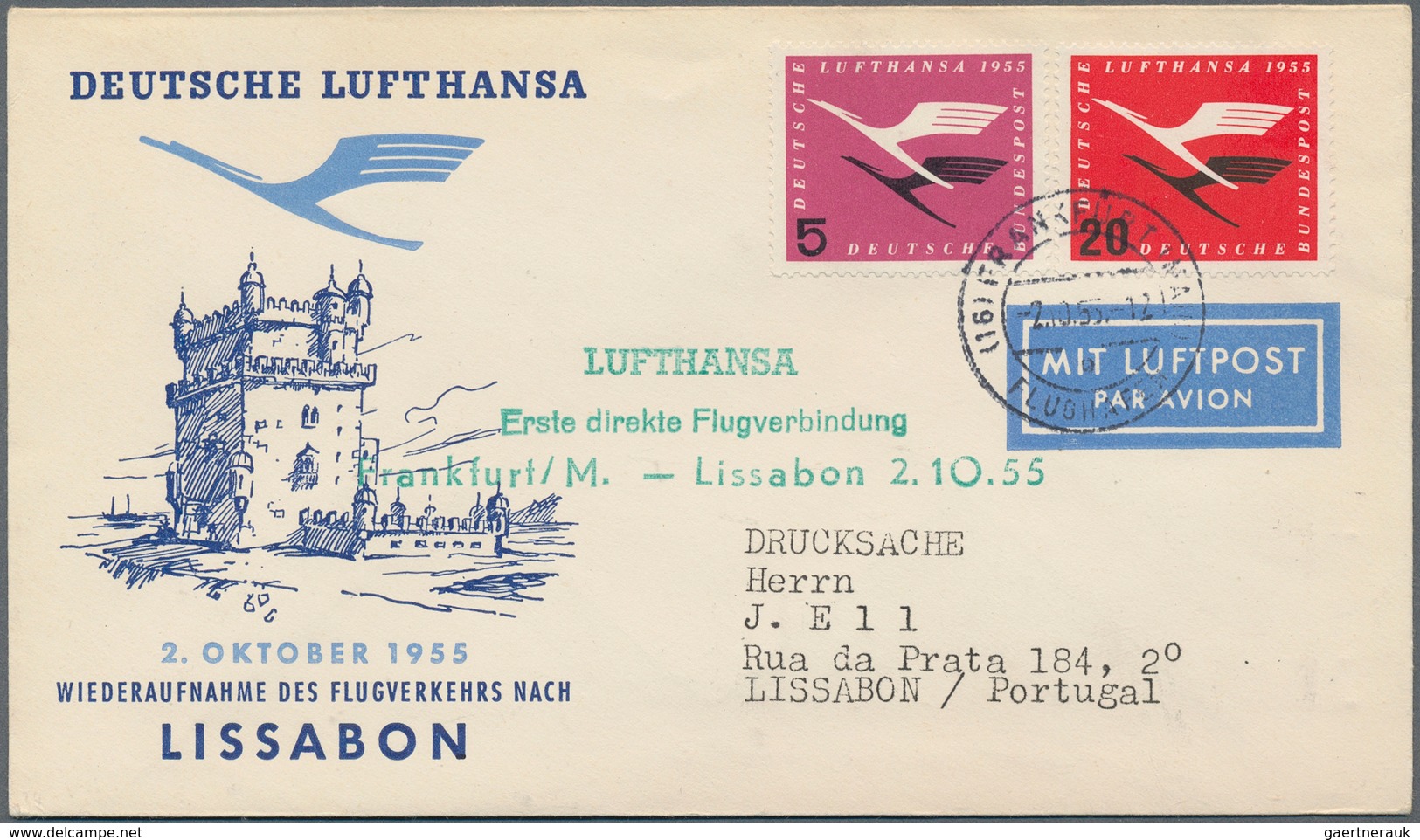 24838 Flugpost Alle Welt: 1956-1961 Ca.: Collection Of About 240 First Flight Covers And Cards, By Various - Autres & Non Classés