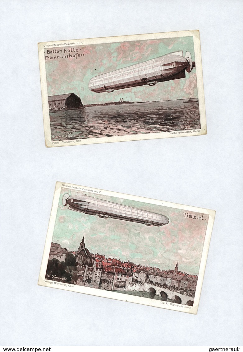 24839 Zeppelinpost Deutschland: 1900/2000, Interesting Collection, Chronolgically Sorted In 7 Volumes, Inc - Luft- Und Zeppelinpost