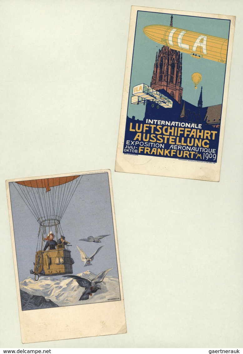 24839 Zeppelinpost Deutschland: 1900/2000, interesting collection, chronolgically sorted in 7 volumes, inc