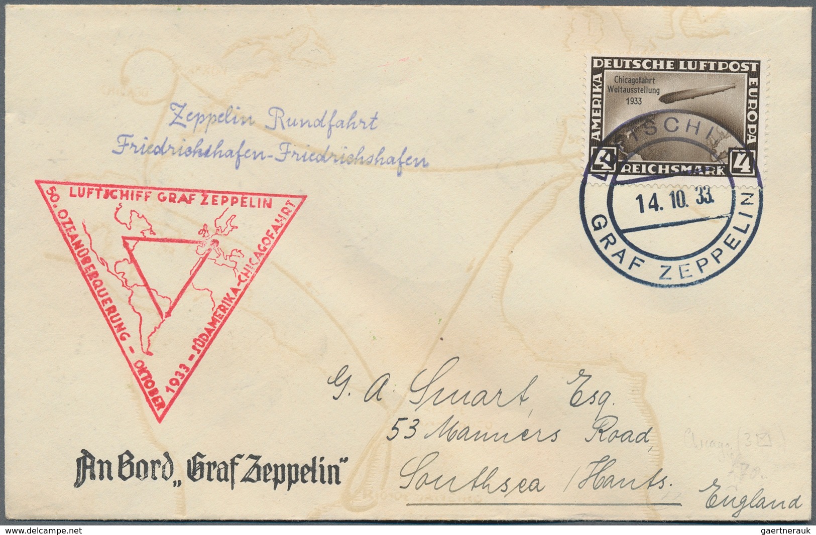 24840 Zeppelinpost Deutschland: 1909/37, Sammlung Inkl. Doubletten Mit Ca. Zeppelin- Und Luftpostbelege, D - Airmail & Zeppelin
