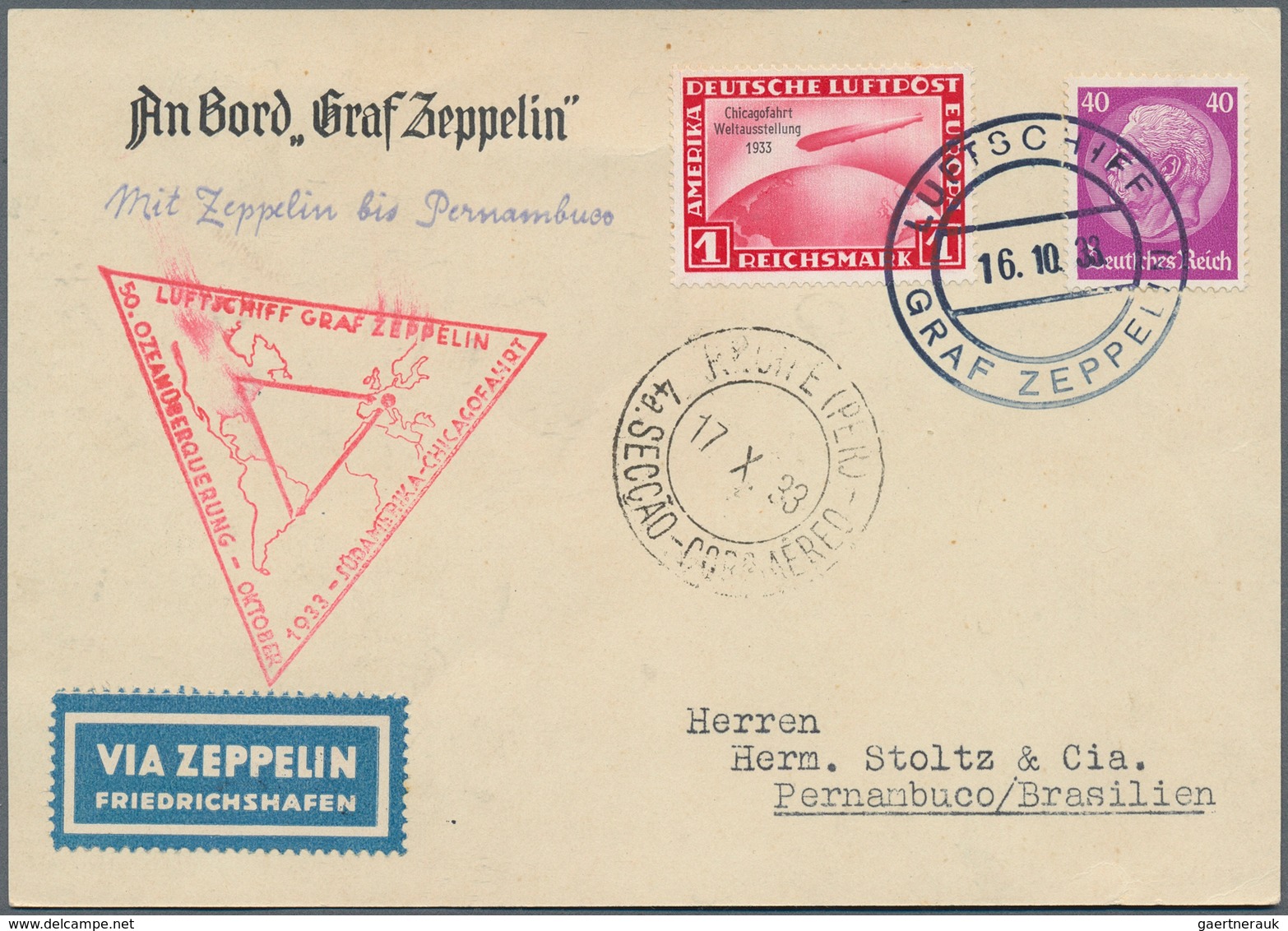 24840 Zeppelinpost Deutschland: 1909/37, Sammlung Inkl. Doubletten Mit Ca. Zeppelin- Und Luftpostbelege, D - Airmail & Zeppelin