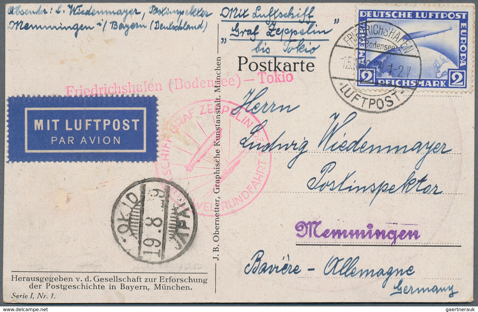 24840 Zeppelinpost Deutschland: 1909/37, Sammlung Inkl. Doubletten Mit Ca. Zeppelin- Und Luftpostbelege, D - Poste Aérienne & Zeppelin