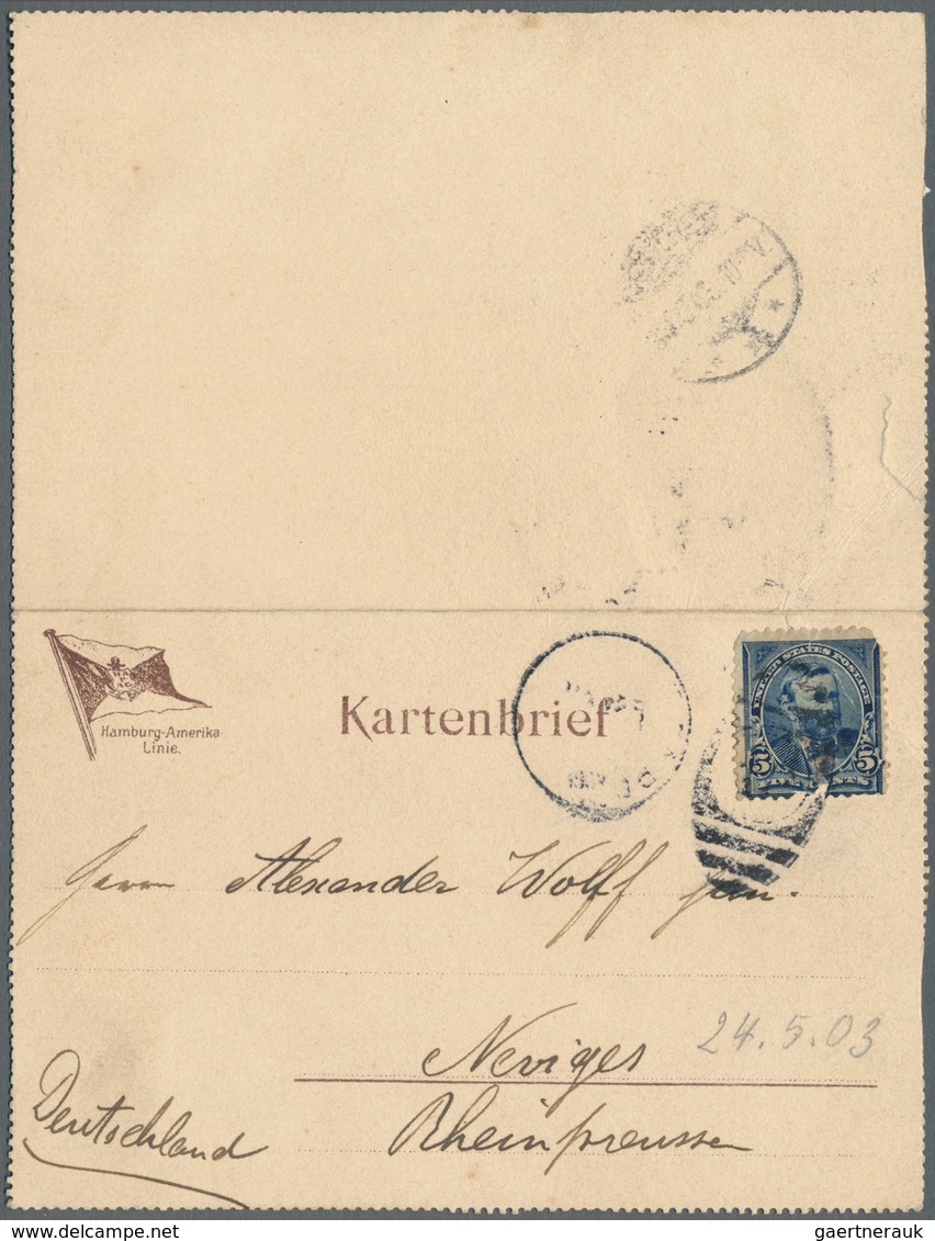 24851 Schiffspost Deutschland: 1894/1939, Hochinteressante Sammlung Von Ca. 100 Belegen Mit SCHIFFSPOST-ST - Lettres & Documents