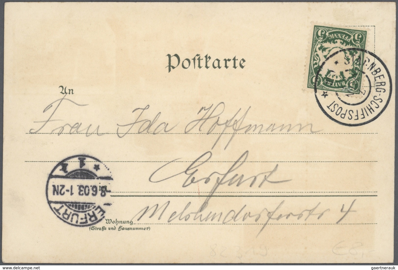 24852 Schiffspost Deutschland: Ab 1896 Partie Schiffahrt Auf Der Elbe, Donau, Rhein, Sowie Viele Starnberg - Lettres & Documents